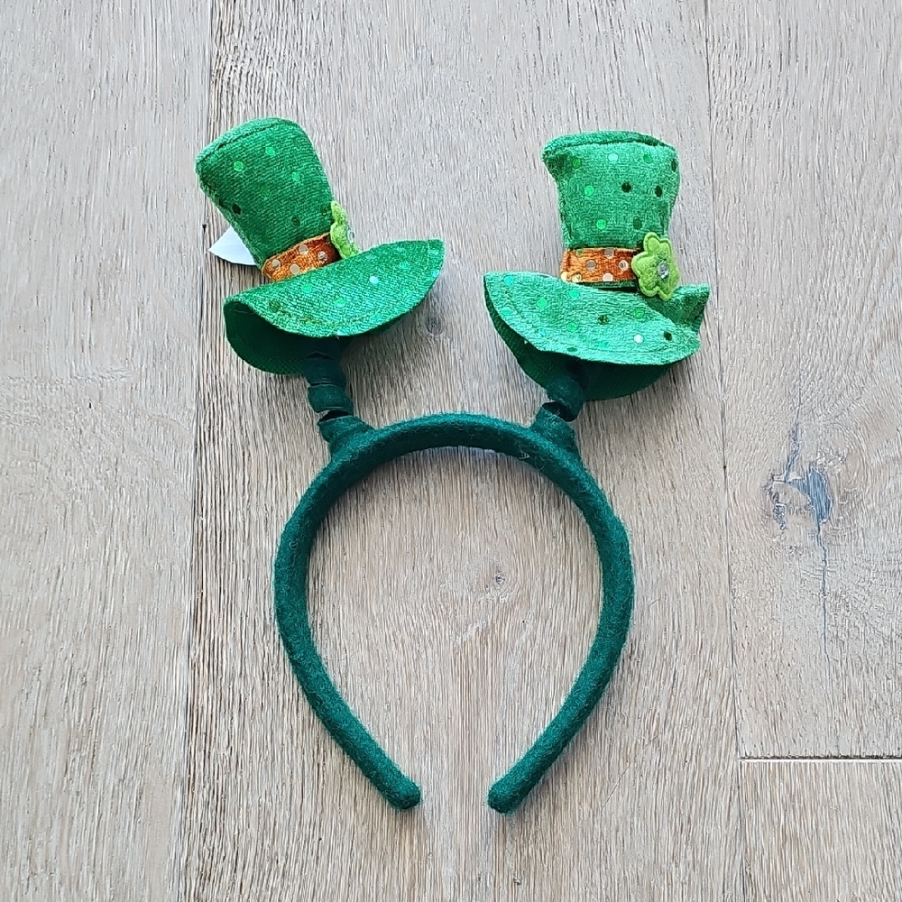 Green Leprechaun Hat Headband